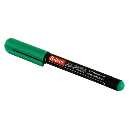 зелёный маркер R-teck для рисования печатных плат
