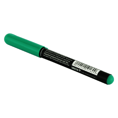 зелёный маркер R-teck для рисования печатных плат, штрих код
