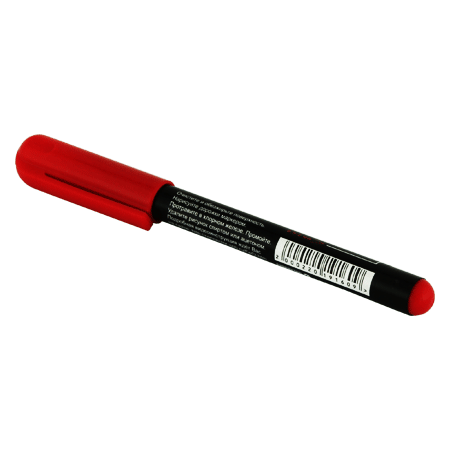 красный маркер R-teck для рисования печатных плат, штрих код